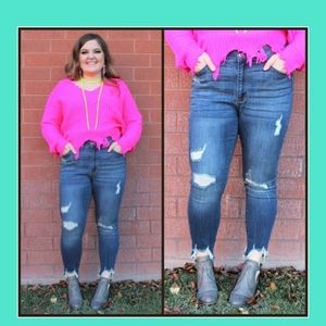 Judy Blue Plus Destructed jeans 18/20